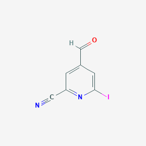 4-Formyl-6-iodopyridine-2-carbonitrile