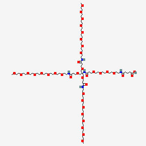 molecular formula C80H155N5O38 B14861104 Carboxyl-PEG4-(m-PEG8)3 