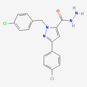 1-(4-Chlorobenzyl)-3-(4-chlorophenyl)-1H-pyrazole-5-carbohydrazide