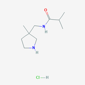 2-Methyl-N-[(3-methyl-3-pyrrolidinyl)methyl]propanamide hydrochloride