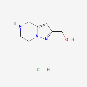 4,5,6,7-Tetrahydropyrazolo[1,5-a]pyrazin-2-ylmethanol hydrochloride