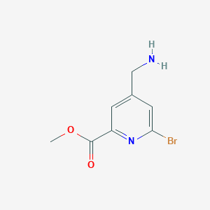 Methyl 4-(aminomethyl)-6-bromopyridine-2-carboxylate