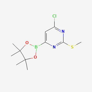 2-Methylthio-6-chloropyrimidine-4-boronic acid pinacol ester