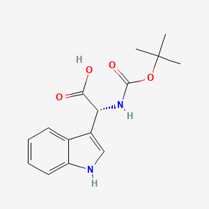 (R)-2-((tert-Butoxycarbonyl)amino)-2-(1H-indol-3-yl)acetic acid