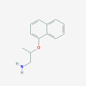 molecular formula C13H15NO B14861157 2-(Naphthalen-1-yloxy)-propylamine 