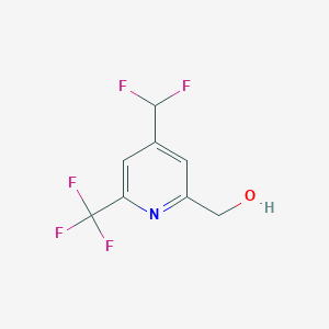 2-Pyridinemethanol, 4-(difluoromethyl)-6-(trifluoromethyl)-