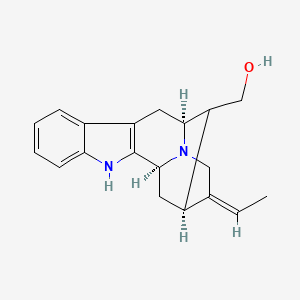 molecular formula C19H22N2O B14861177 [(1S,12S,14S,15Z)-15-ethylidene-3,17-diazapentacyclo[12.3.1.02,10.04,9.012,17]octadeca-2(10),4,6,8-tetraen-13-yl]methanol 