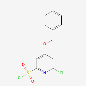 4-(Benzyloxy)-6-chloropyridine-2-sulfonyl chloride