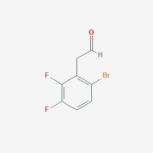 molecular formula C8H5BrF2O B14861191 2,3-Difluoro-6-bromo-phenylacetaldehyde 