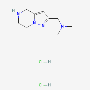 N,N-Dimethyl(4,5,6,7-tetrahydropyrazolo[1,5-a]pyrazin-2-yl)methanamine dihydrochloride