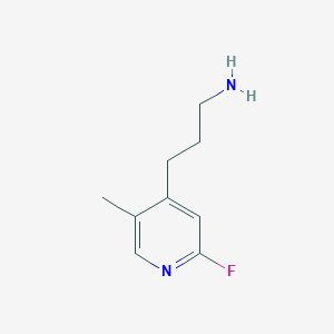 3-(2-Fluoro-5-methylpyridin-4-YL)propan-1-amine