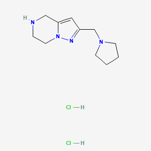 2-(1-Pyrrolidinylmethyl)-4,5,6,7-tetrahydropyrazolo[1,5-a]pyrazine dihydrochloride