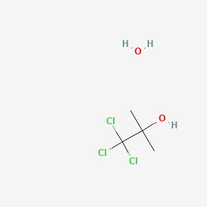 Molecular hydrogen;1,1,1-trichloro-2-methylpropan-2-ol;hydrate