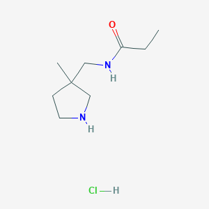 N-[(3-Methyl-3-pyrrolidinyl)methyl]propanamide hydrochloride