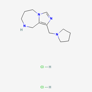 1-(1-Pyrrolidinylmethyl)-6,7,8,9-tetrahydro-5H-imidazo[1,5-a][1,4]diazepine dihydrochloride