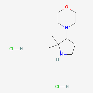 4-(2,2-Dimethyl-3-pyrrolidinyl)morpholine dihydrochloride