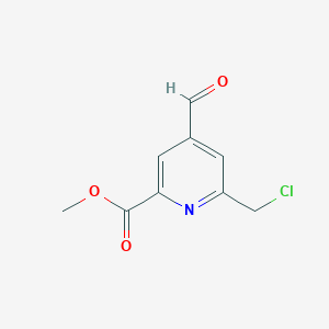 Methyl 6-(chloromethyl)-4-formylpyridine-2-carboxylate