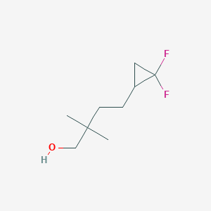 4-(2,2-Difluorocyclopropyl)-2,2-dimethylbutan-1-ol