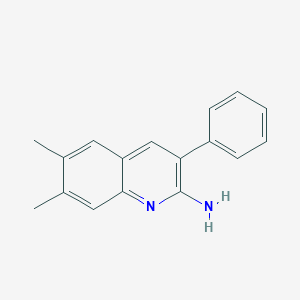 2-Amino-6,7-dimethyl-3-phenylquinoline