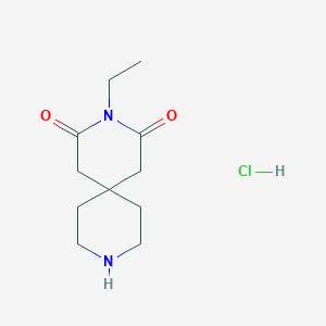 3-Ethyl-3,9-diazaspiro[5.5]undecane-2,4-dione hydrochloride