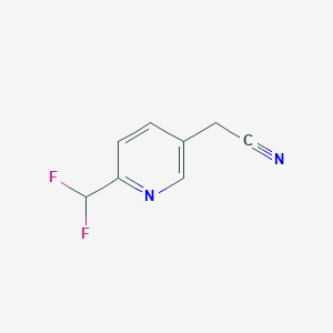 2-(Difluoromethyl)pyridine-5-acetonitrile