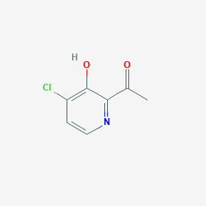 1-(4-Chloro-3-hydroxypyridin-2-YL)ethan-1-one