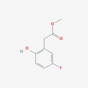 molecular formula C9H9FO3 B14861362 Methyl 2-(5-fluoro-2-hydroxyphenyl)acetate 