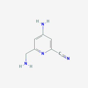 4-Amino-6-(aminomethyl)pyridine-2-carbonitrile