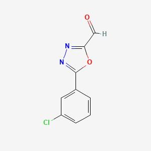 5-(3-Chlorophenyl)-1,3,4-oxadiazole-2-carbaldehyde