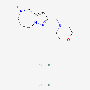 2-(4-Morpholinylmethyl)-5,6,7,8-tetrahydro-4H-pyrazolo[1,5-a][1,4]diazepine dihydrochloride