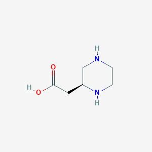 molecular formula C6H12N2O2 B14861425 (S)-2-(Piperazin-2-yl)acetic acid 