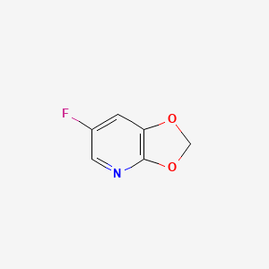 molecular formula C6H4FNO2 B14861432 6-Fluoro[1,3]dioxolo[4,5-B]pyridine 