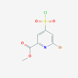 Methyl 6-bromo-4-(chlorosulfonyl)pyridine-2-carboxylate