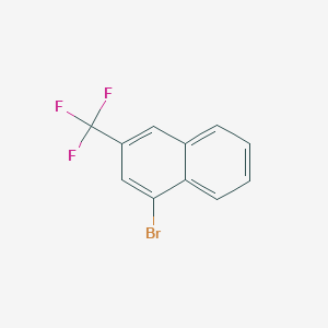 molecular formula C11H6BrF3 B14861449 1-Bromo-3-(trifluoromethyl)naphthalene 