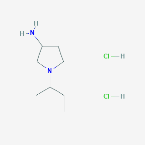 molecular formula C8H20Cl2N2 B1486145 1-(sec-Butyl)-3-pyrrolidinamine dihydrochloride CAS No. 2203017-67-6
