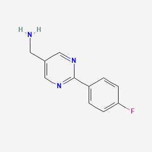 (2-(4-Fluorophenyl)pyrimidin-5-YL)methanamine