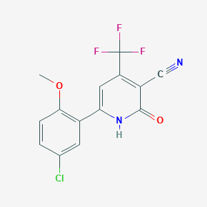 6-(5-Chloro-2-methoxyphenyl)-4-trifluoromethyl-2-hydroxypyridine-3-carbonitrile