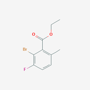 molecular formula C10H10BrFO2 B14861494 Ethyl 2-bromo-3-fluoro-6-methylbenzoate 