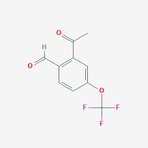 2-Acetyl-4-(trifluoromethoxy)benzaldehyde