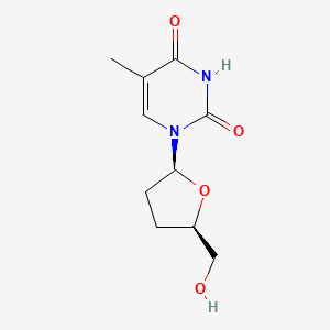 molecular formula C10H14N2O4 B14861570 1-[(2S,5R)-5-(hydroxymethyl)tetrahydrofuran-2-yl]-5-methyl-pyrimidine-2,4-dione 