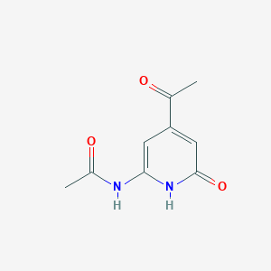 molecular formula C9H10N2O3 B14861597 N-(4-Acetyl-6-hydroxypyridin-2-YL)acetamide 