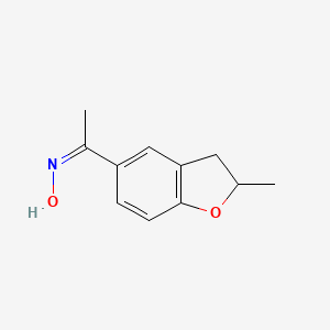 molecular formula C11H13NO2 B14861598 (NZ)-N-[1-(2-methyl-2,3-dihydro-1-benzofuran-5-yl)ethylidene]hydroxylamine 