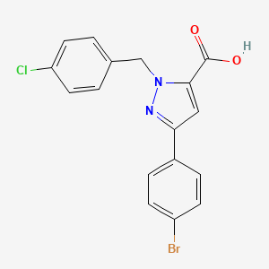 1-(4-Chlorobenzyl)-3-(4-bromophenyl)-1H-pyrazole-5-carboxylic acid