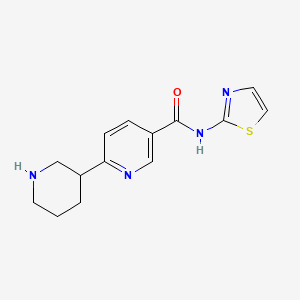 6-(piperidin-3-yl)-N-(1,3-thiazol-2-yl)pyridine-3-carboxamide