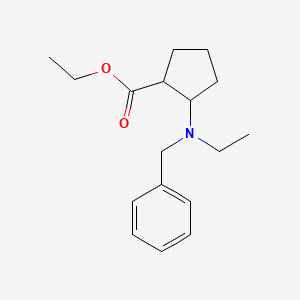 molecular formula C17H25NO2 B1486164 Ethyl 2-[benzyl(ethyl)amino]cyclopentanecarboxylate CAS No. 2206966-44-9