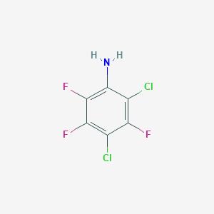 molecular formula C6H2Cl2F3N B14861643 2,4-Dichloro-3,5,6-trifluoroaniline 