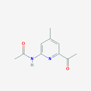 molecular formula C10H12N2O2 B14861650 N-(6-Acetyl-4-methylpyridin-2-YL)acetamide 