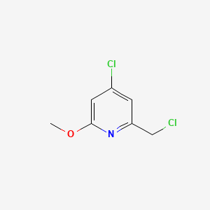 4-Chloro-2-(chloromethyl)-6-methoxypyridine