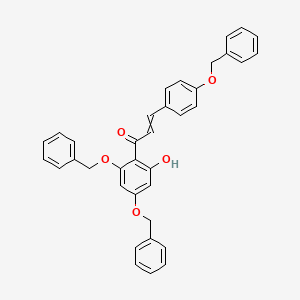 1-[2-Hydroxy-4,6-bis(phenylmethoxy)phenyl]-3-(4-phenylmethoxyphenyl)prop-2-en-1-one