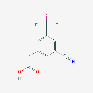 [3-Cyano-5-(trifluoromethyl)phenyl]acetic acid